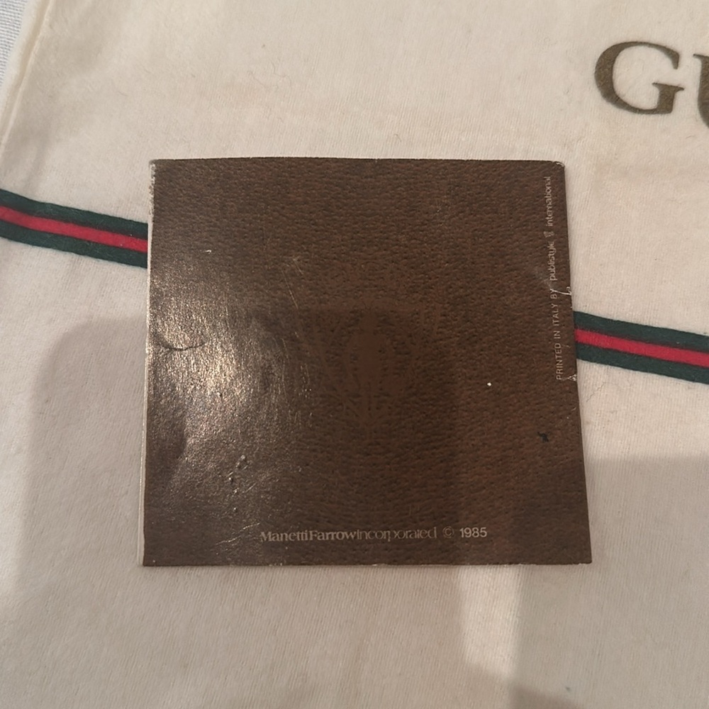 Gucci vintage 1985 GG Accessory Collection dust bag and catalog - Picture 7 of 9